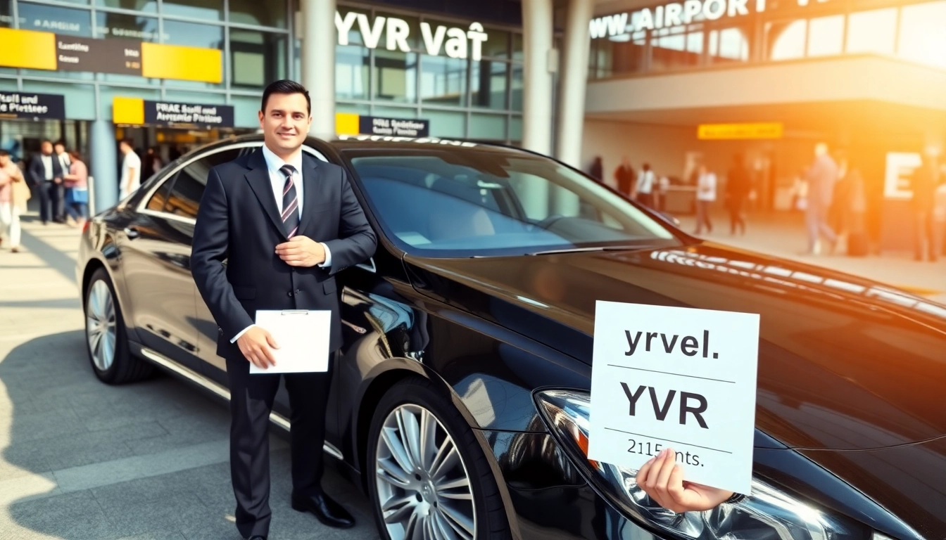 Experience YVR airport car service with a luxury sedan and professional chauffeur.