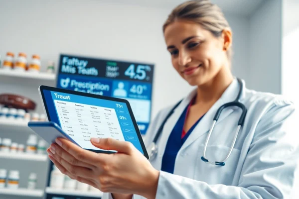 Understanding Key Advantages of Using E-Prescription Apps in Healthcare Showcasing the advantages of using eprescription apps, a healthcare provider uses an app to manage prescriptions effectively.