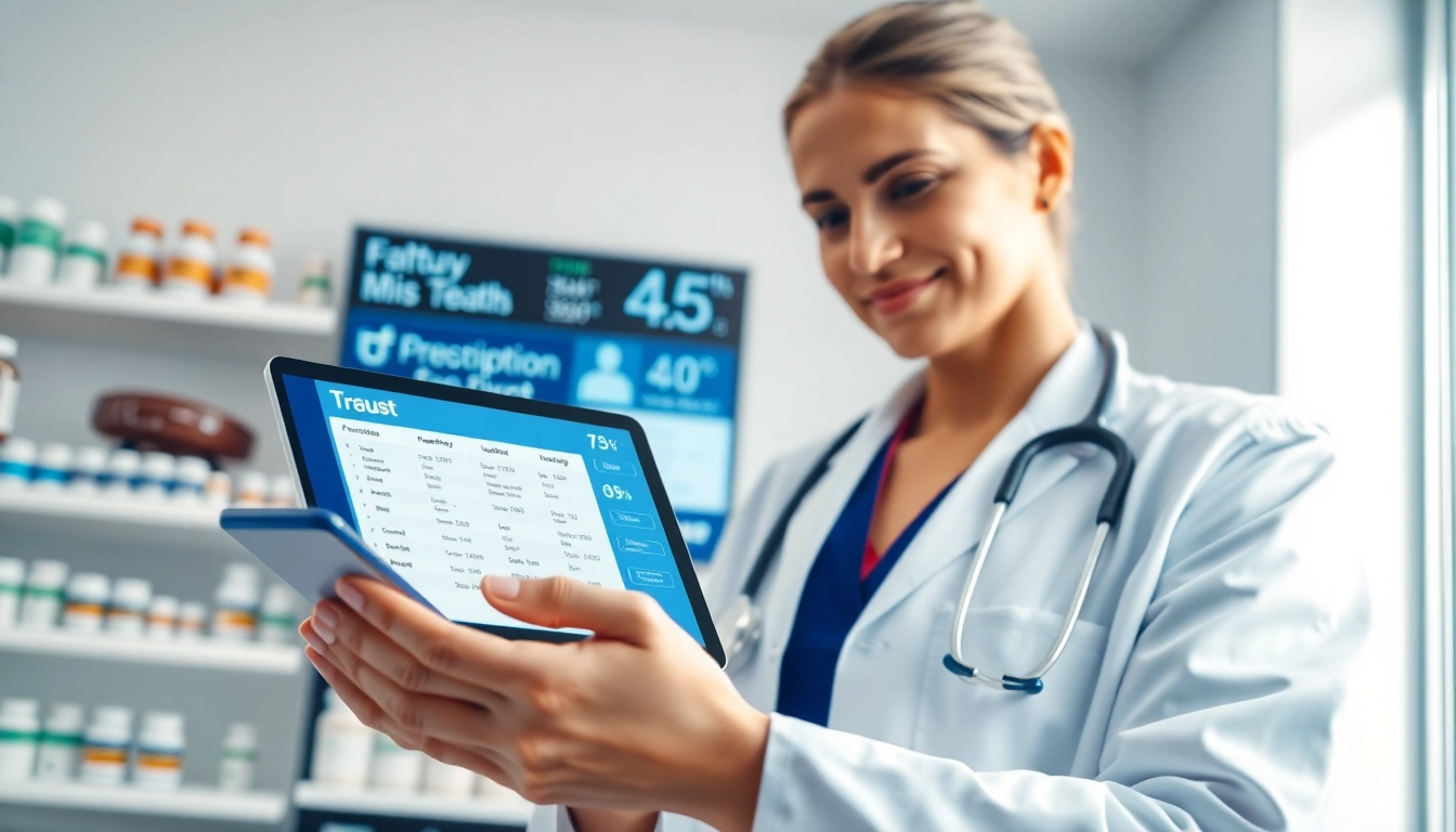 Showcasing the advantages of using eprescription apps, a healthcare provider uses an app to manage prescriptions effectively.